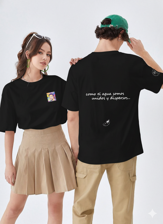 Octavio Gamboa - Print Pequeño y Verso en la espalda - Tonos Oscuros, Camiseta